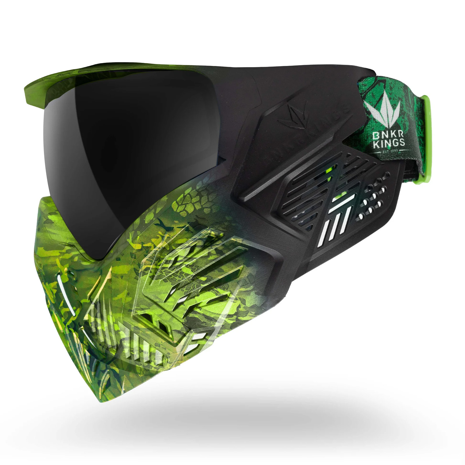 Bunkerkings CMD Paintball Goggles – Acid Black Highlander | Anti-Fog Tourname...