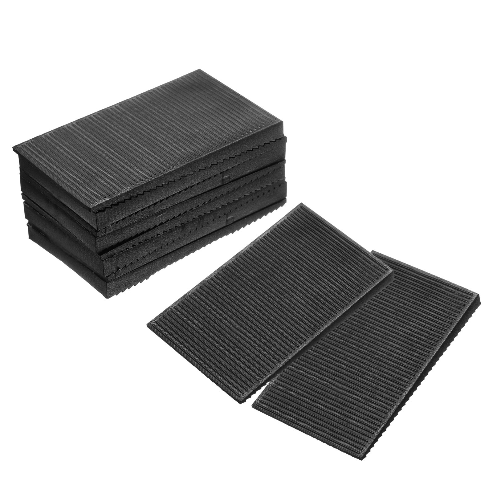 Furniture Levelers, 10 Pcs Furniture Wedges, Black Plastic (70 x 42 x 6mm)