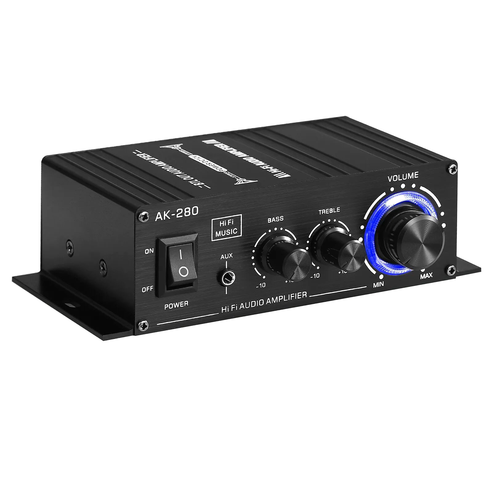 1 PC Protable 2.0 Channel AK280 Mini HIFI Stereo Audio Power Digital Amplifier