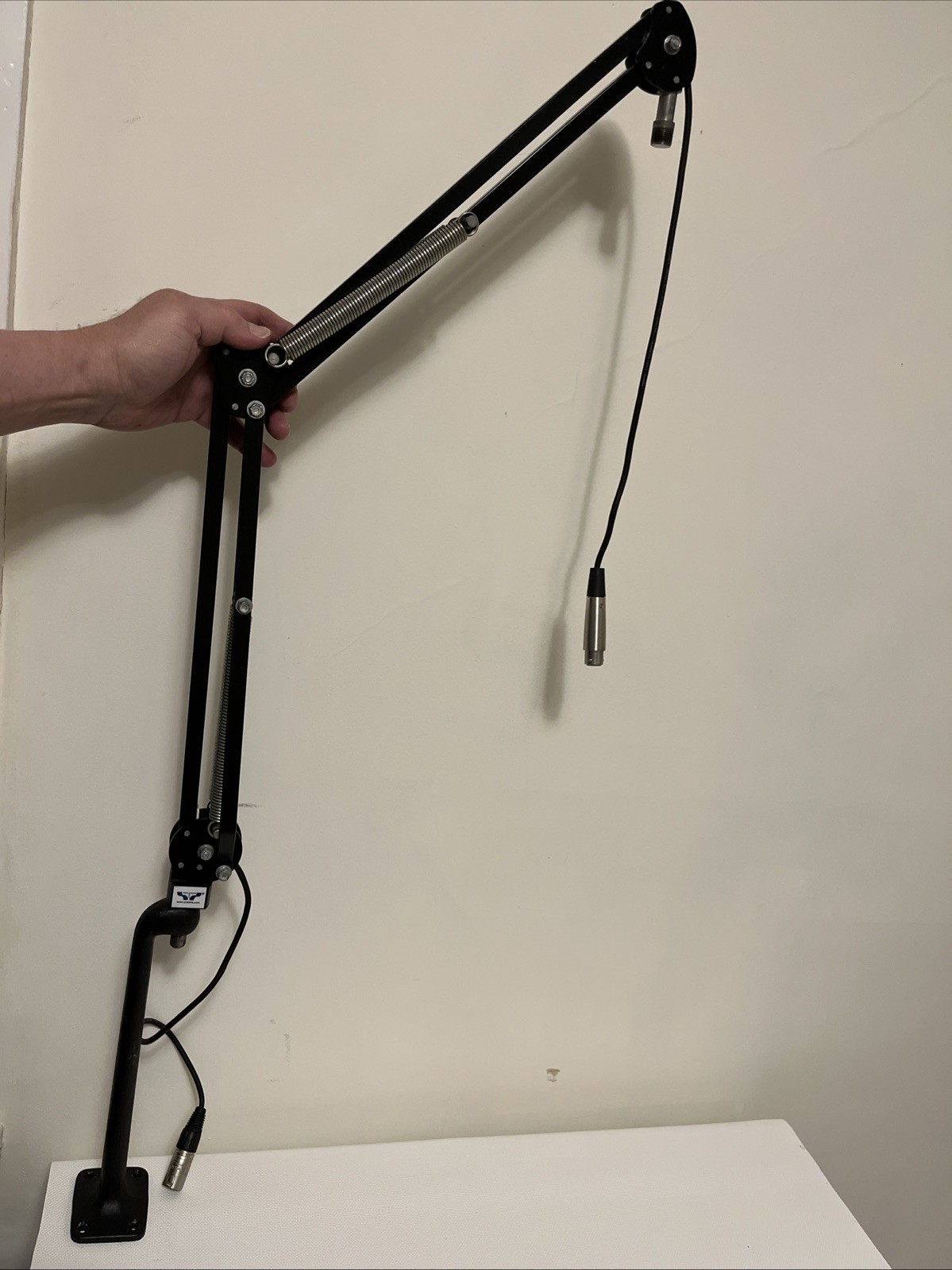O.C. White Pro Mic Boom with Riser and Low Noise XLR Cable