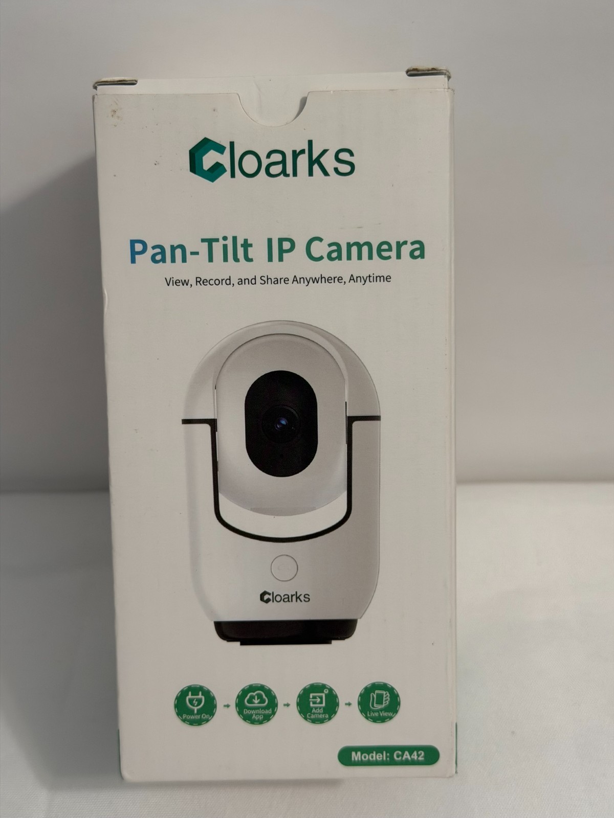 Cloarks  Pan/Tilt  Camera  Color Night Vision 2-Way Audio White