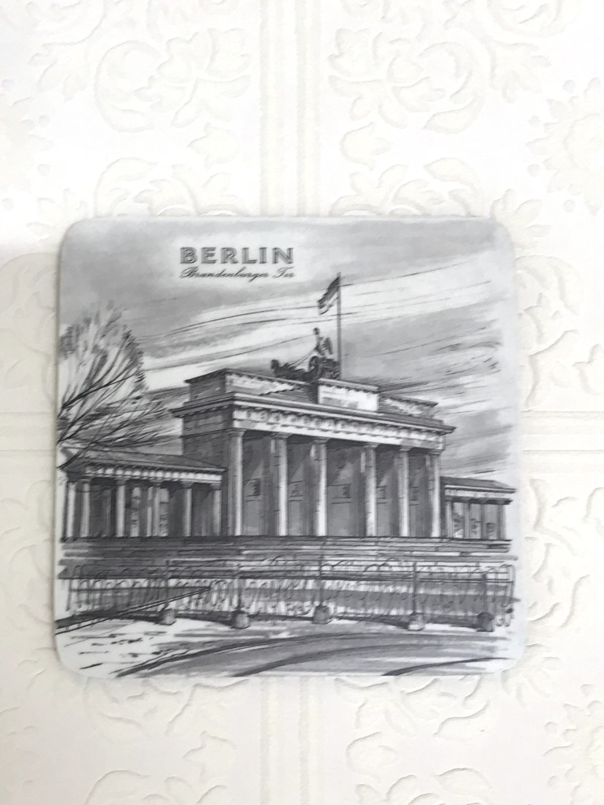 Vintage Schuberth Berlin Coasters, Cork Back, Made in West Germany, Set of 6