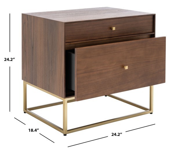Safavieh Adelyn 2 Drawer Nightstand, Reduced Price 2172717750 SFV7209A