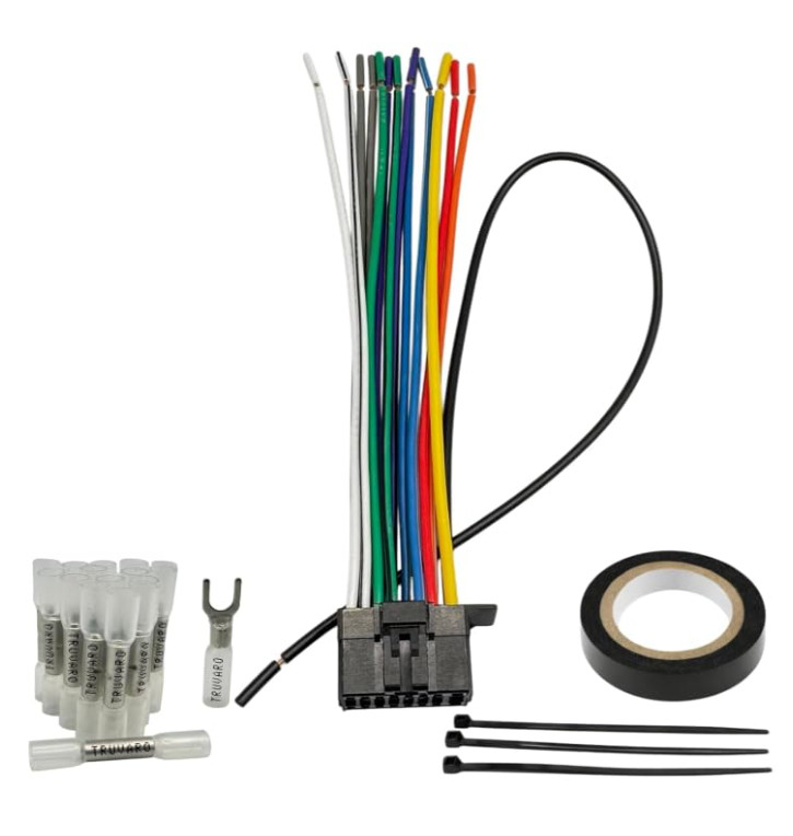 POWER WIRE HARNESS FOR KENWOOD KMRD368BT KMR-D368BT KIT WITH CONNECTORS