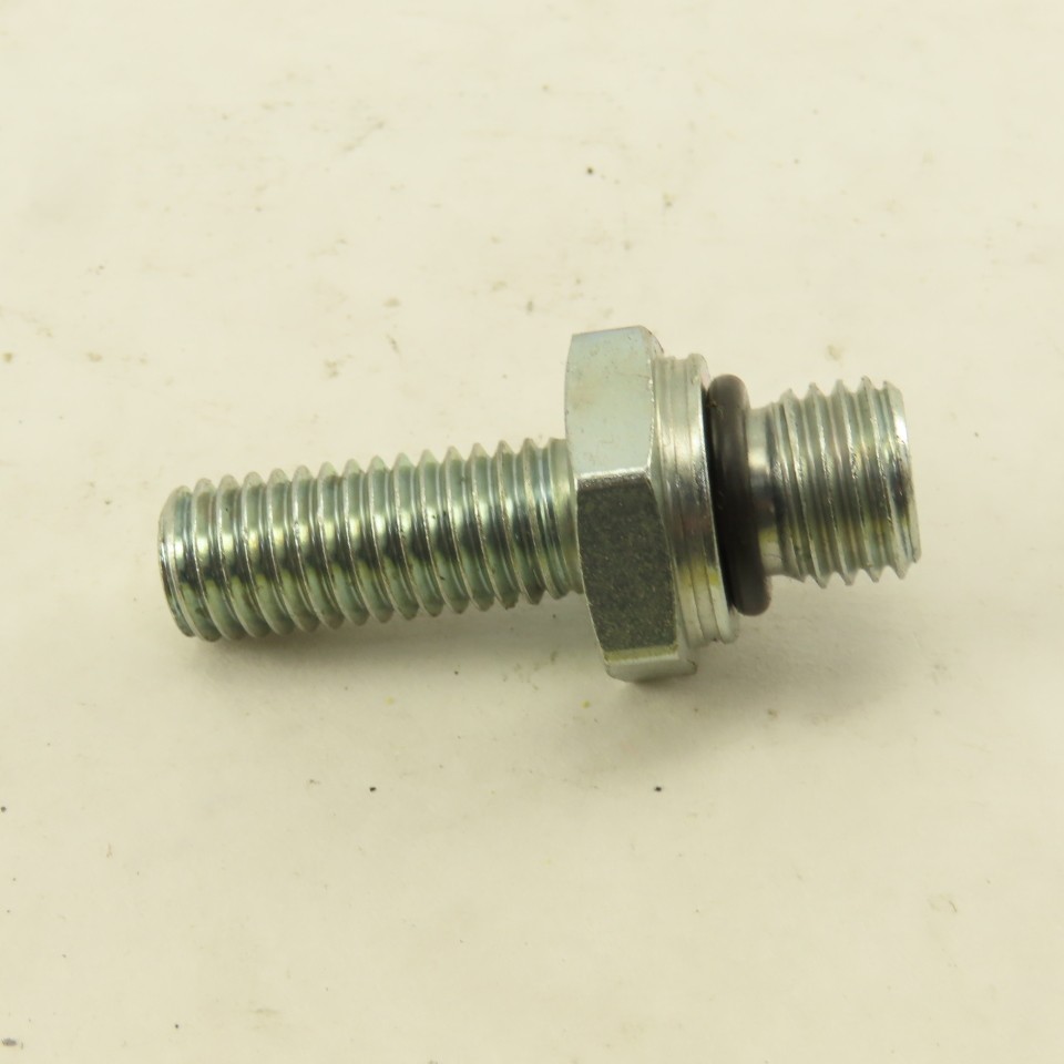 M10-1.5 x M12-1.5 Hex Shoulder Double Ended Stud Bolt 43.50mm OAL