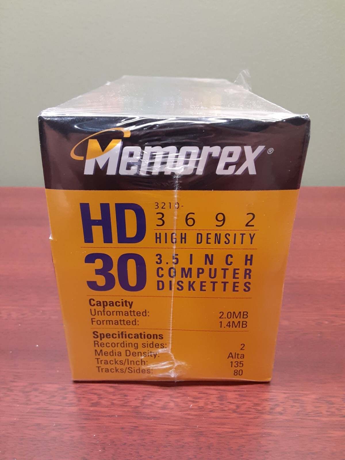 Memorex HD Rainbow Disks Diskettes 3.5" MAC Formatted 30 Pack Case Sealed