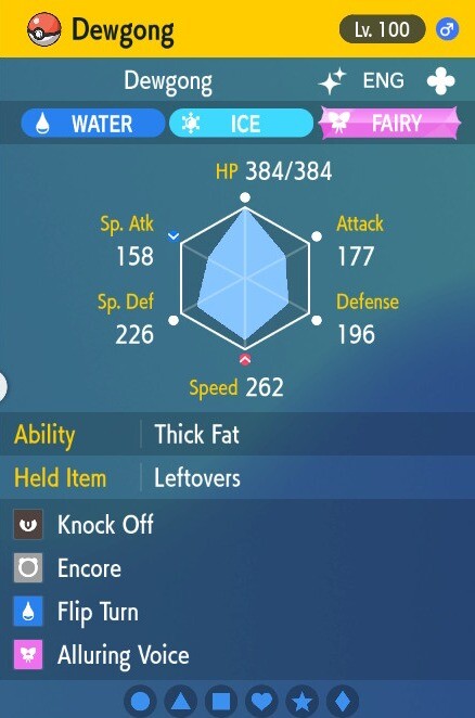Pokemon Scarlet and Violet 6iv Shiny Max EV Dewgong
