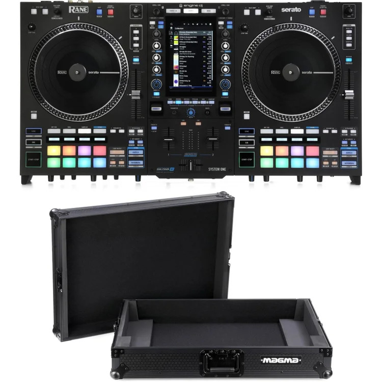 Rane System One All-in-one DJ Controller with Black Magma Case - Black