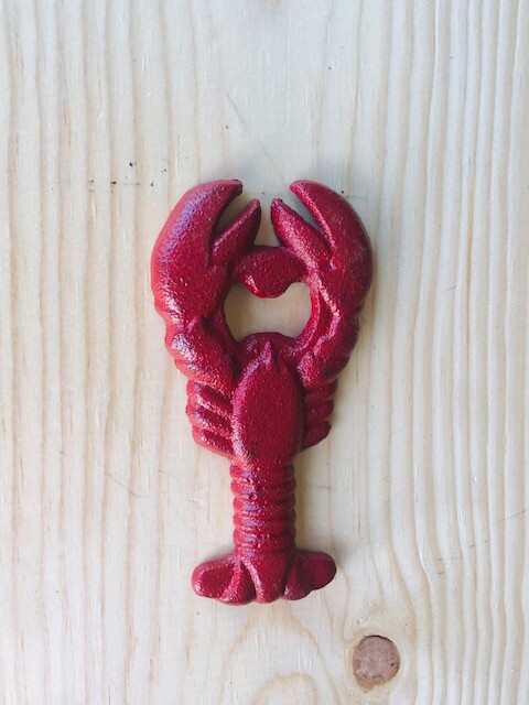 6 Cast Iron Lobster Soda Bottle Openers Crawfish Nautical Beer Pop Hand Held