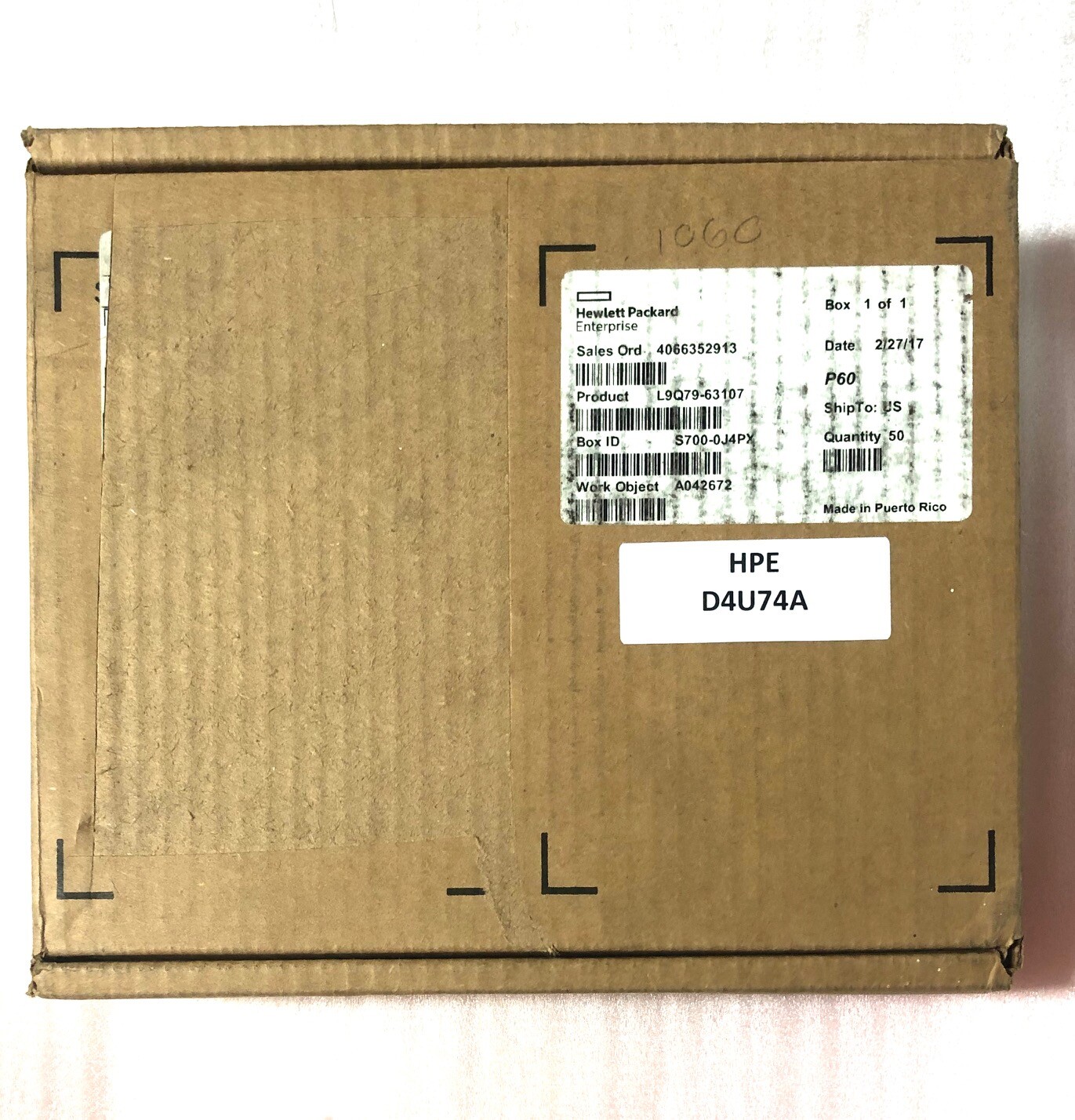 D4U74A HPE CS SAP HANA iLO Adv-BL 3yr TSU LTU : CS900 SAP HANA Software new!