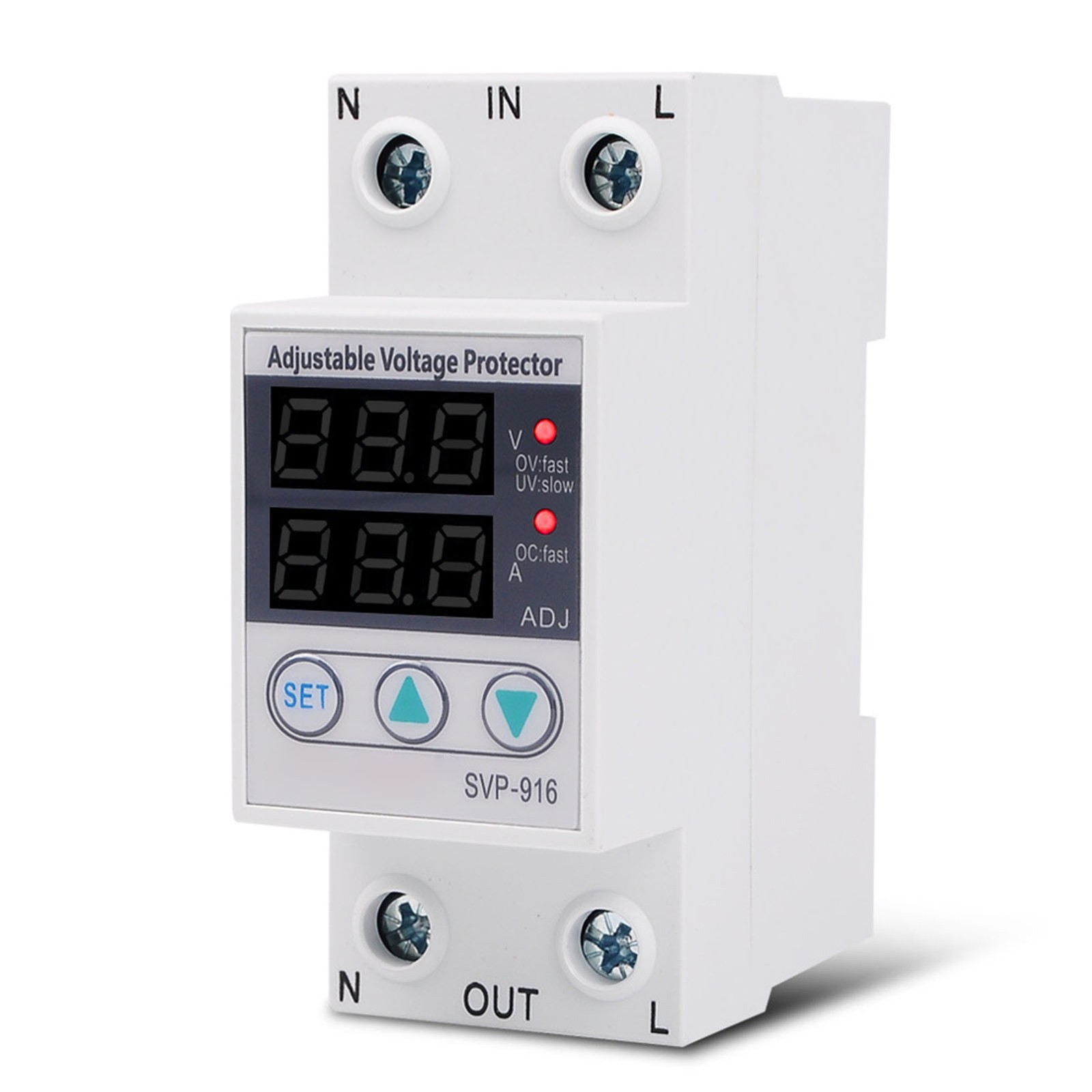 1-Multifunctional Adjustable Voltage Limit Current Protector Self-resetting GIWW