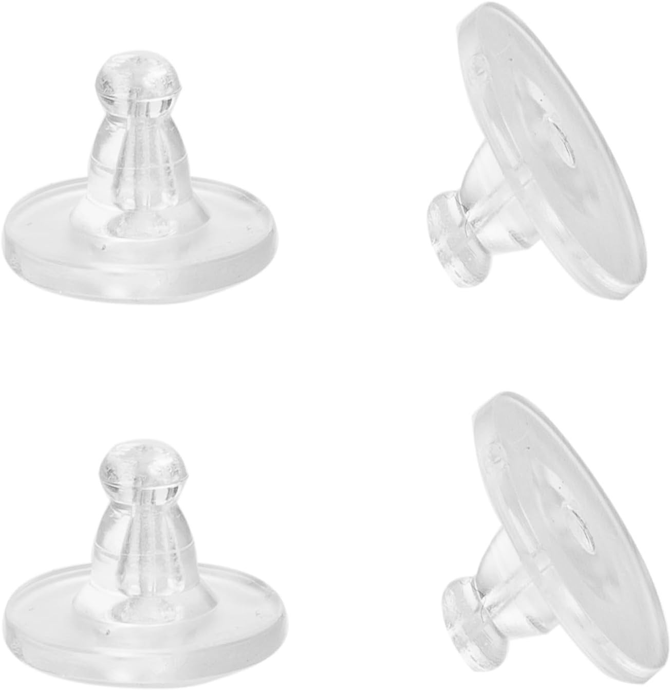 Earring Backs,Silicone Earring Backings,Clear Rubber Earring Backs Replacemen...
