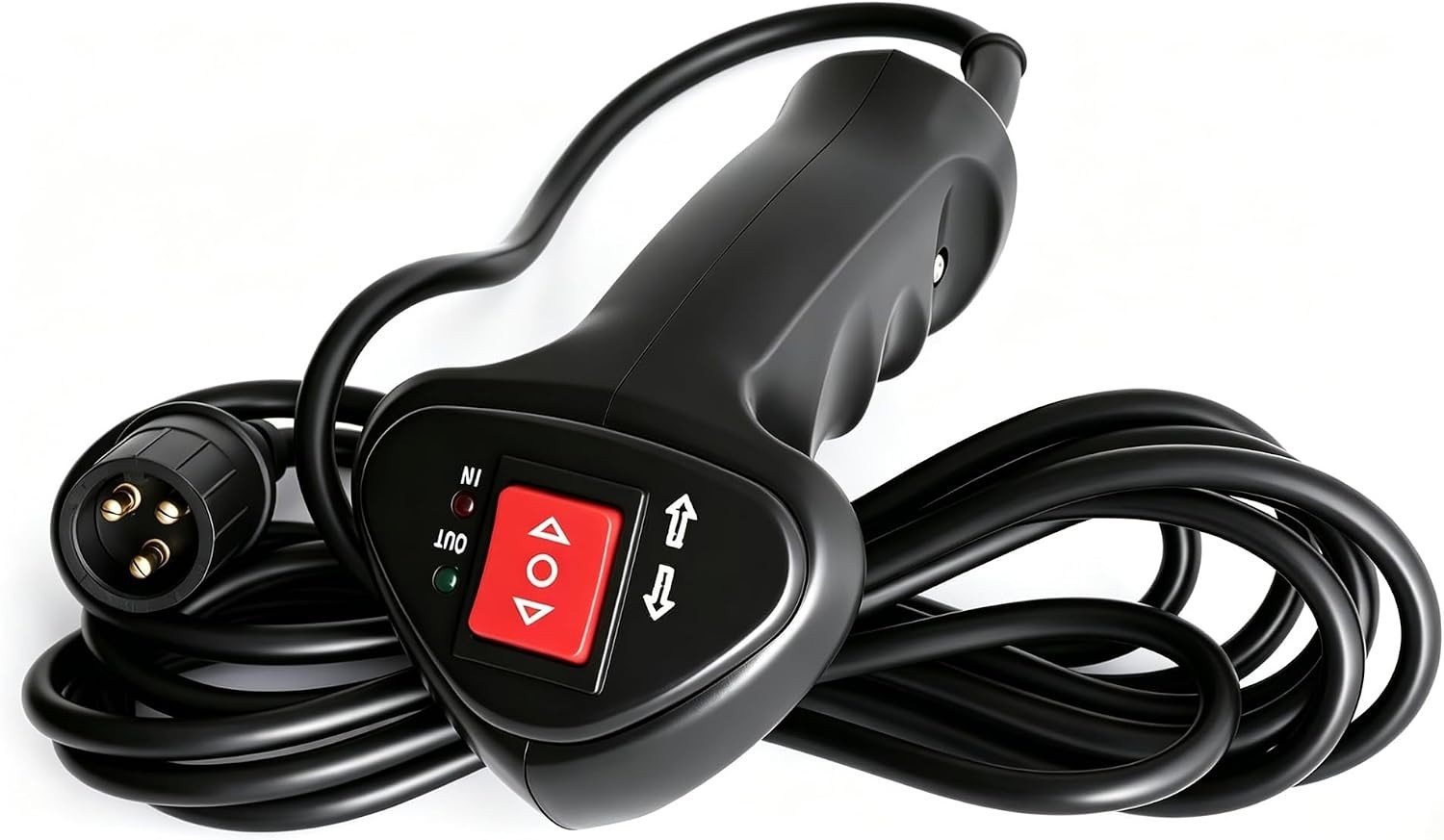 3-Pin Male Plug Electric Winch Handheld Remote Controller with 11.48ft Cable