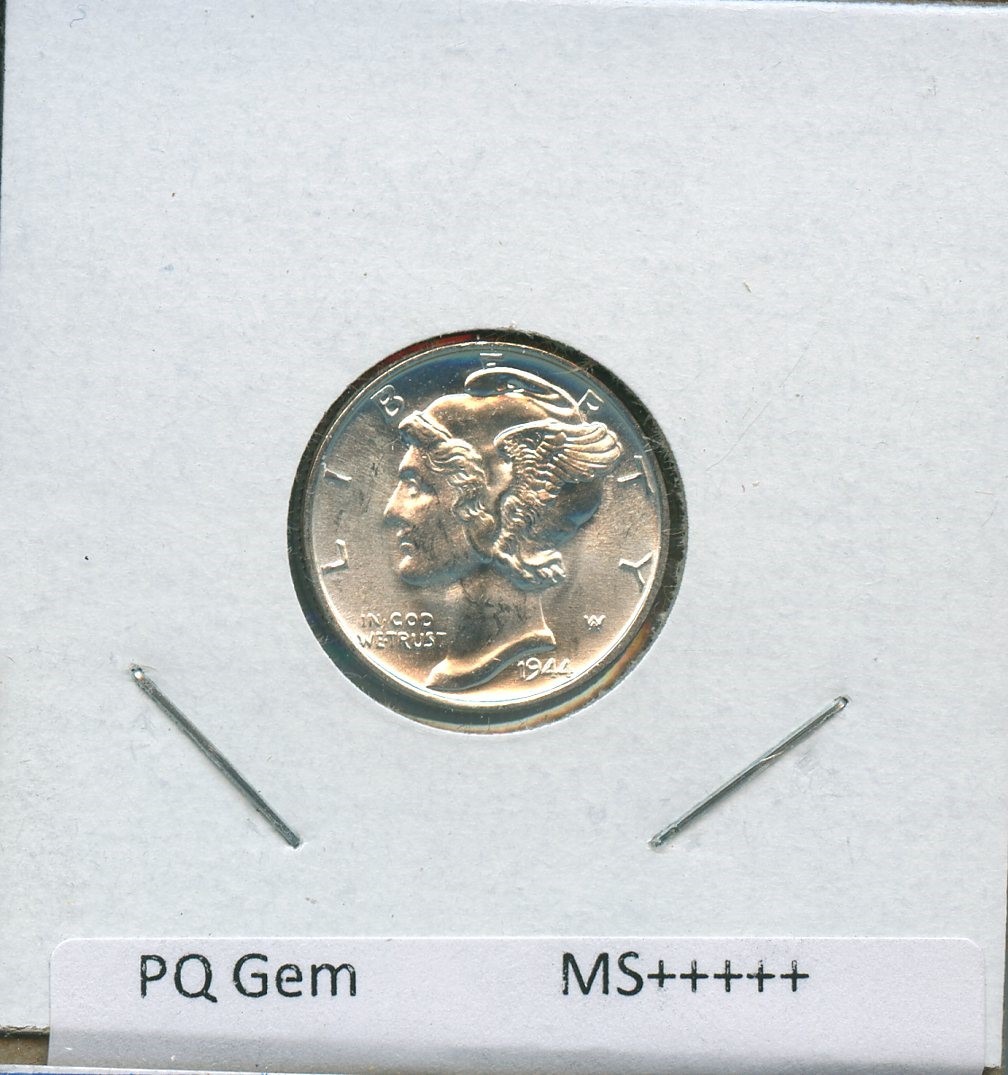 1944 P Mercury Dime 10c US Mint Silver Coin #9 BU MS Uncirculated 1944-P