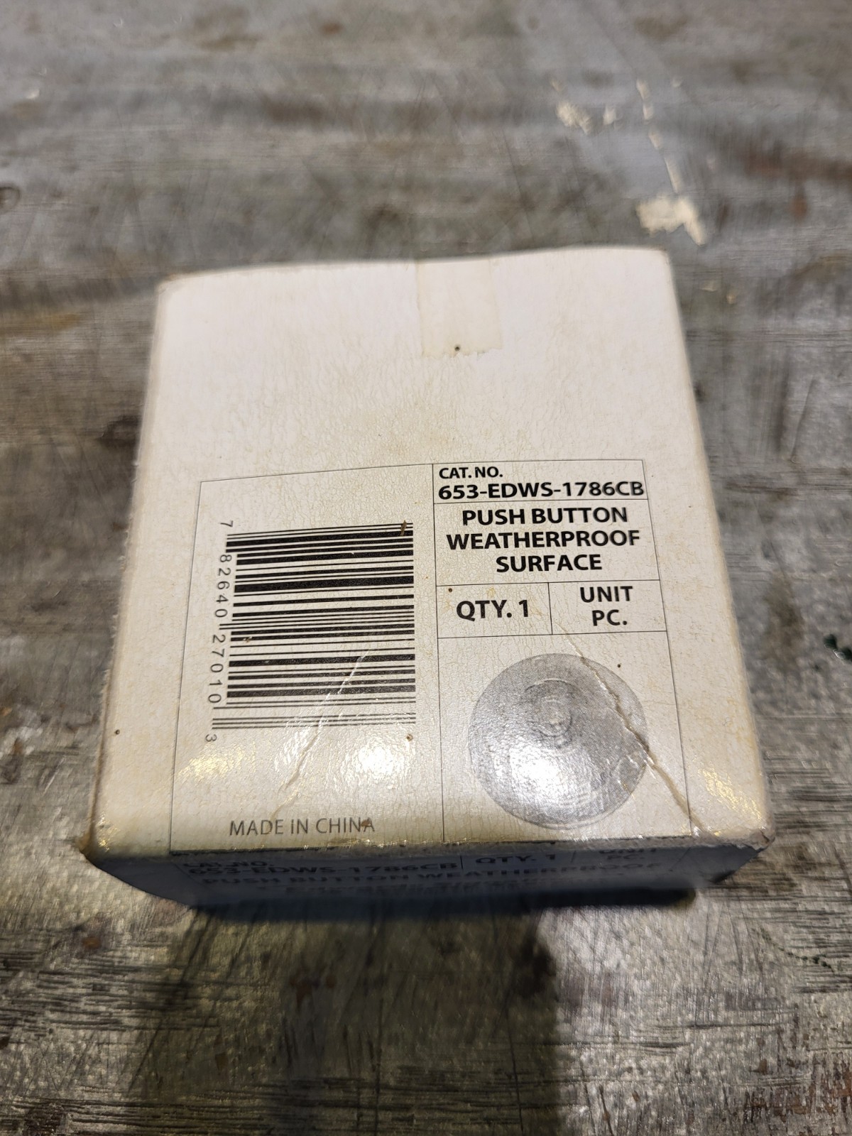 Edwards Signaling 653-EDWS-1786CB Weatherproof Push Button - New In Box
