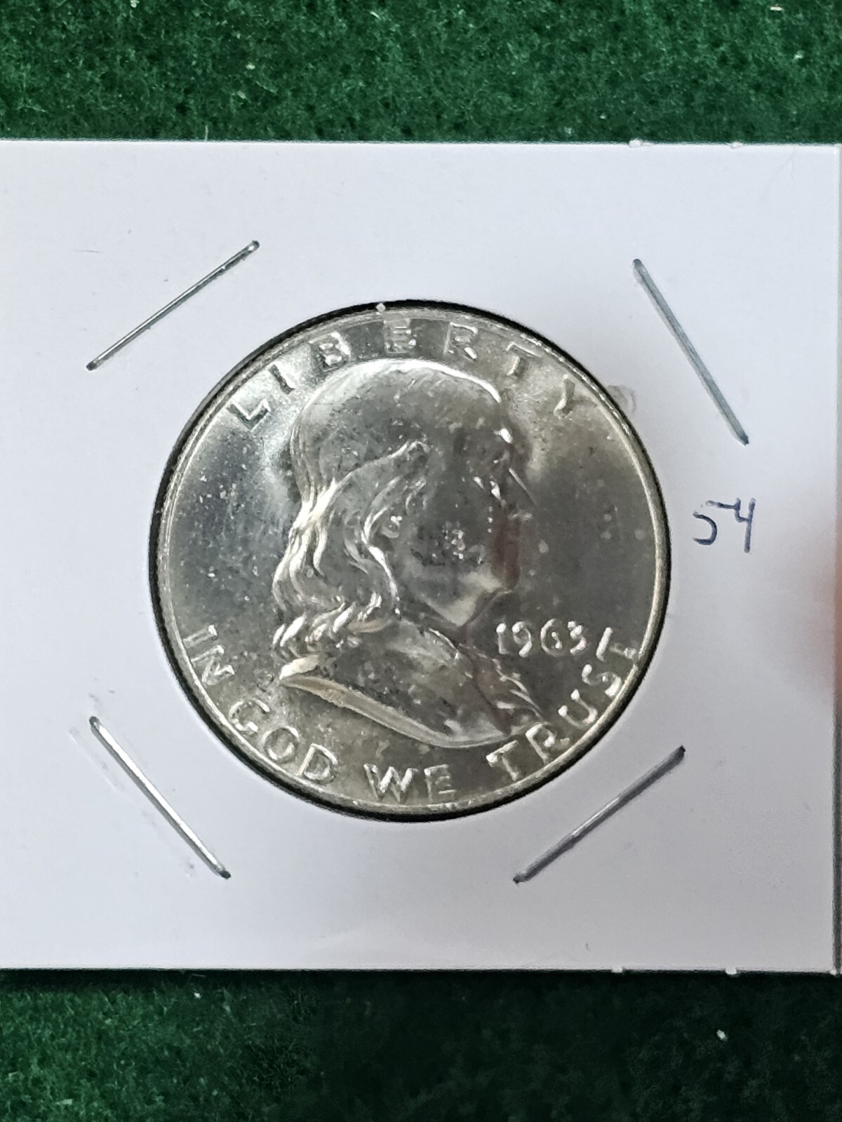 1963 D Franklin Half Dollar BU Beautiful Coin Great For Your Collection