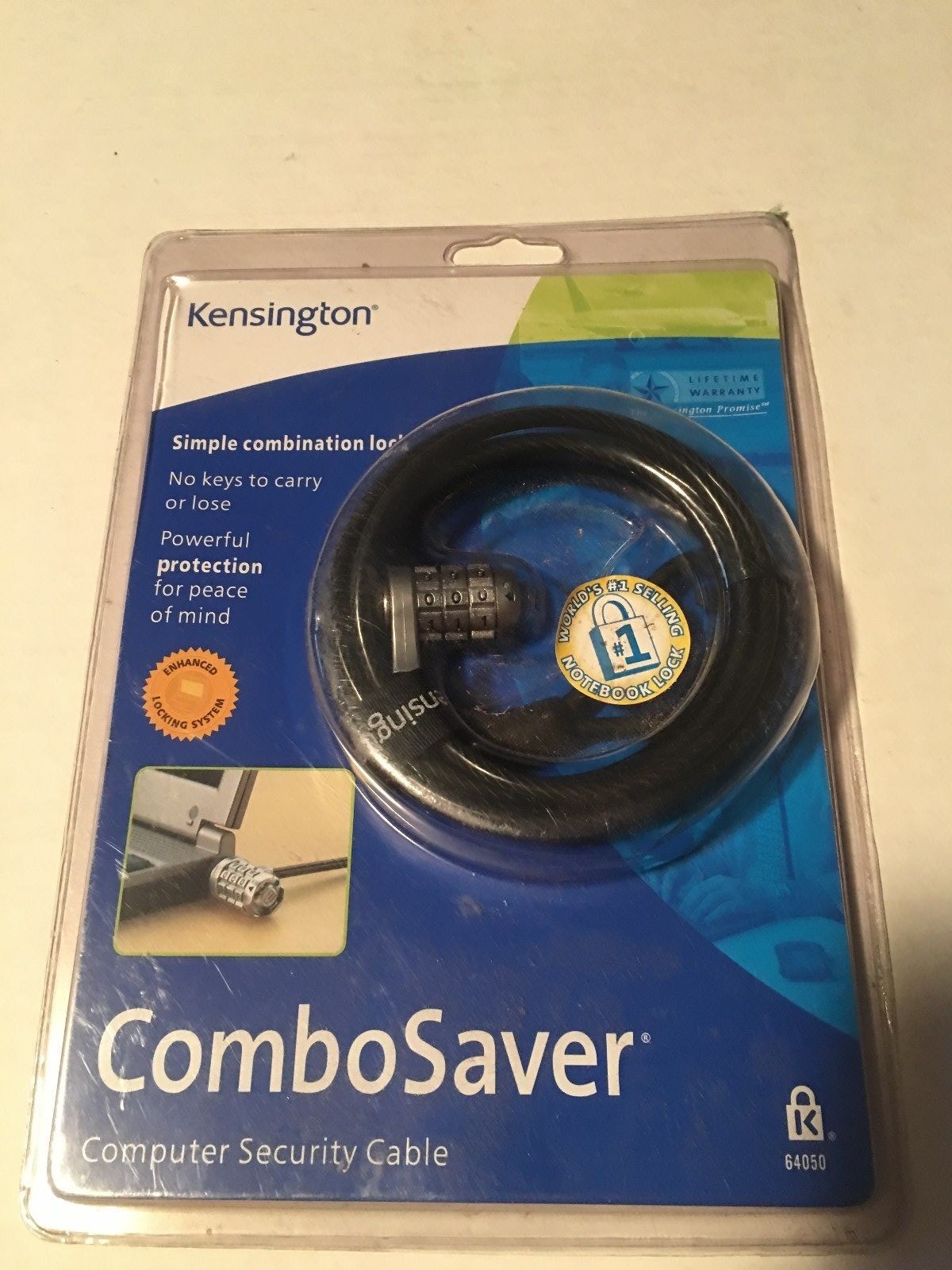 Kensington Combo Saver Computer Security Cable