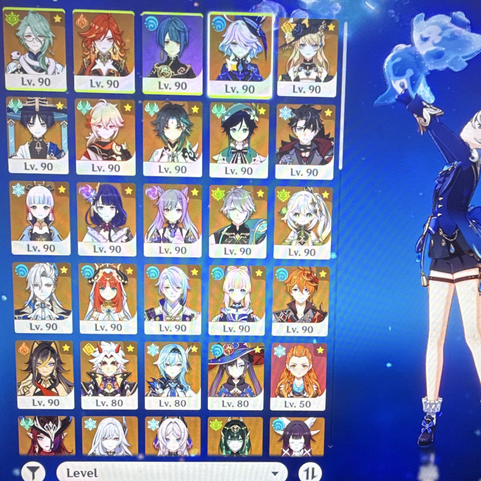 Genshin Impact AR. 60 Game Account - Multiple 5-Star Characters & Weapons