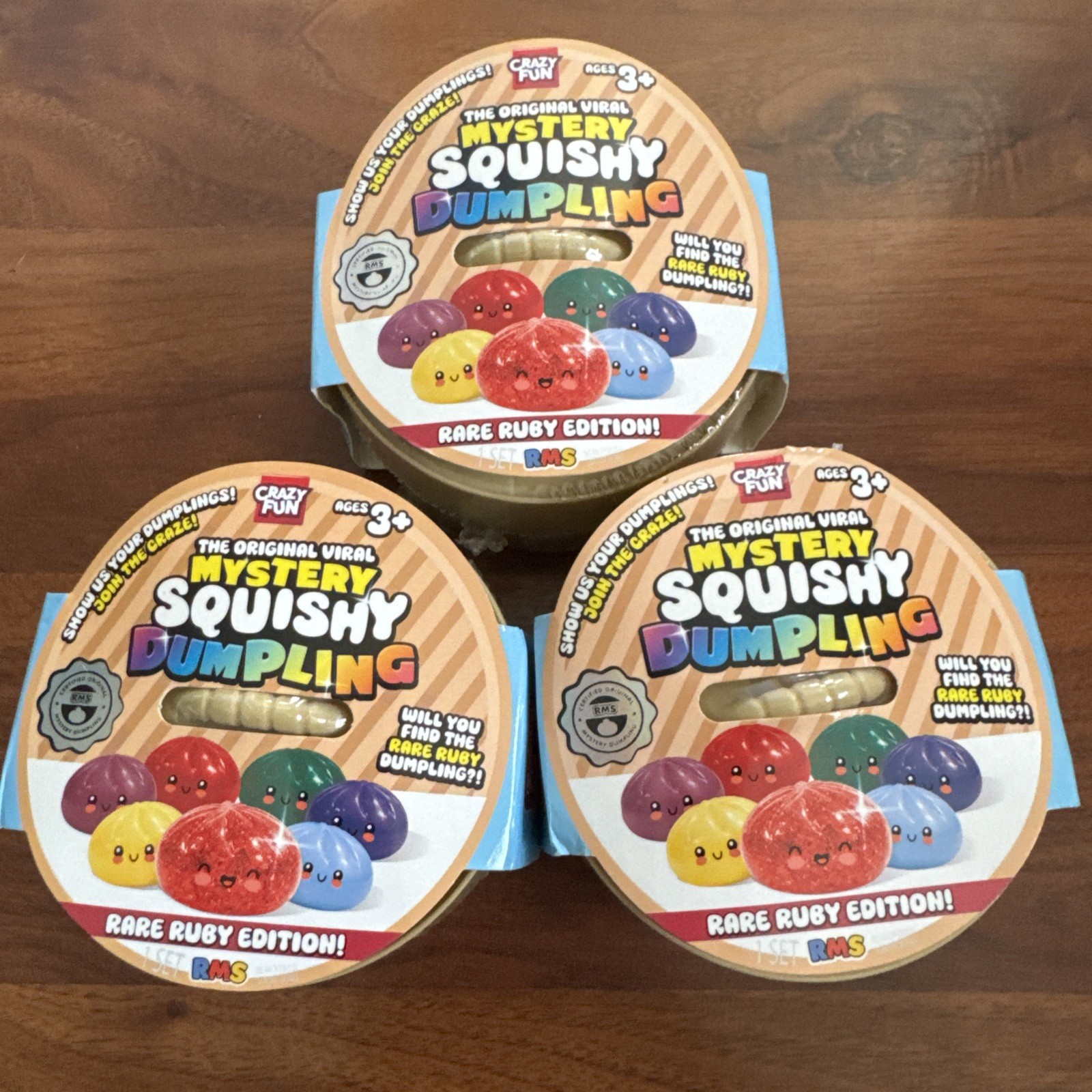 Authentic RMS DUMPLING VIRAL Mystery Dumpling Rare Ruby Edition Squishy TOY NEW
