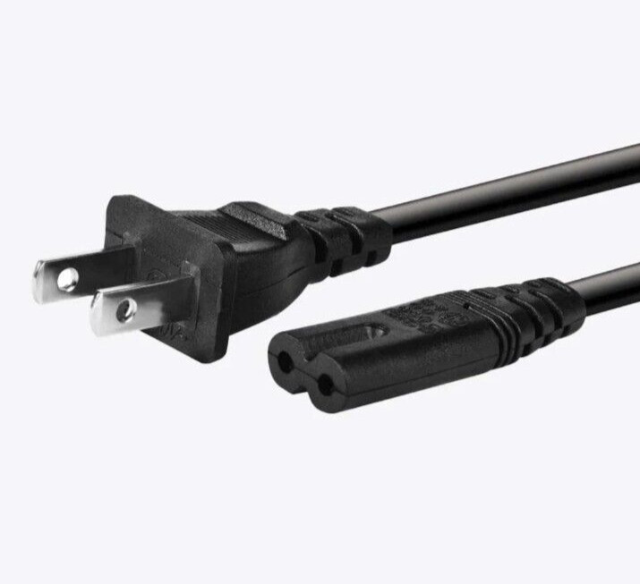 High Quality 2-Prong Basic Power Cable For Sony PS1 / PS2 / PS3  6 foot