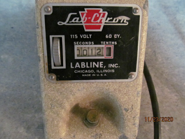 Labline Inc. Lab- Chron Analog Timer Unit Seconds Tenths Free Priority shipping