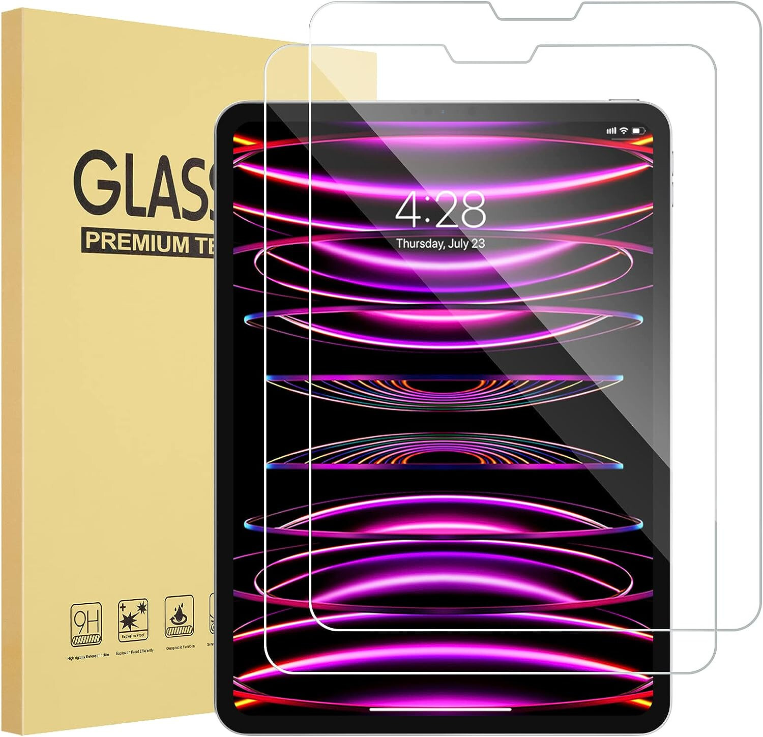 For 2022 Apple iPad Pro 11" inch 4th Generation Tempered Glass Screen Protector