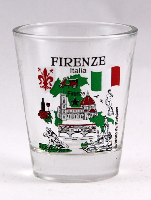 FLORENCE (FIRENZE) ITALY GREAT ITALIAN CITIES COLLECTION SHOT GLASS SHOTGLASS