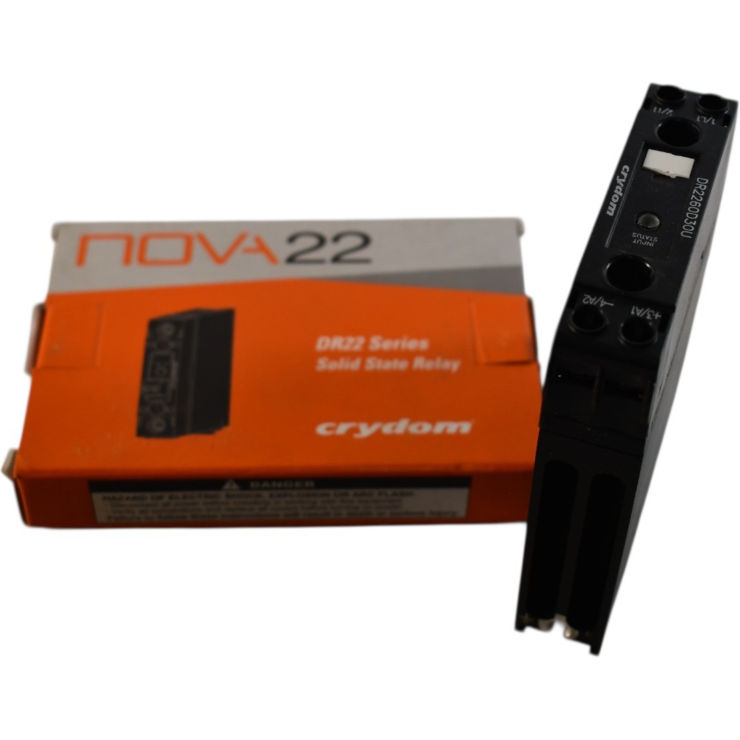 NEW Crydom DR2260D30U NOVA22 Solid State Relay 30A 600VAC 4-32VDC DIN Rail