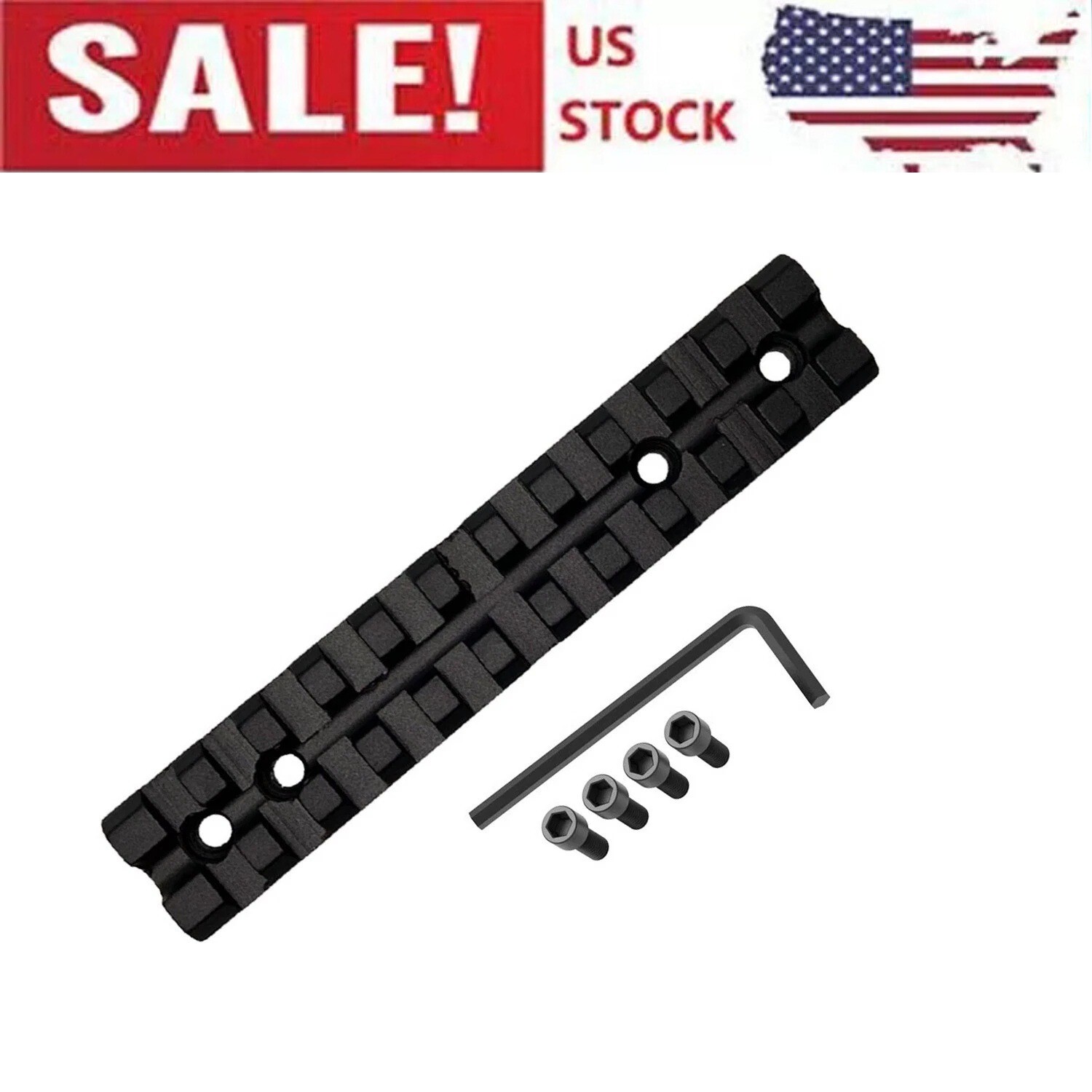 Picatinny Rail Mount for Ruger 10/22 with 11 Slots for Red Dots Mounting Scopes