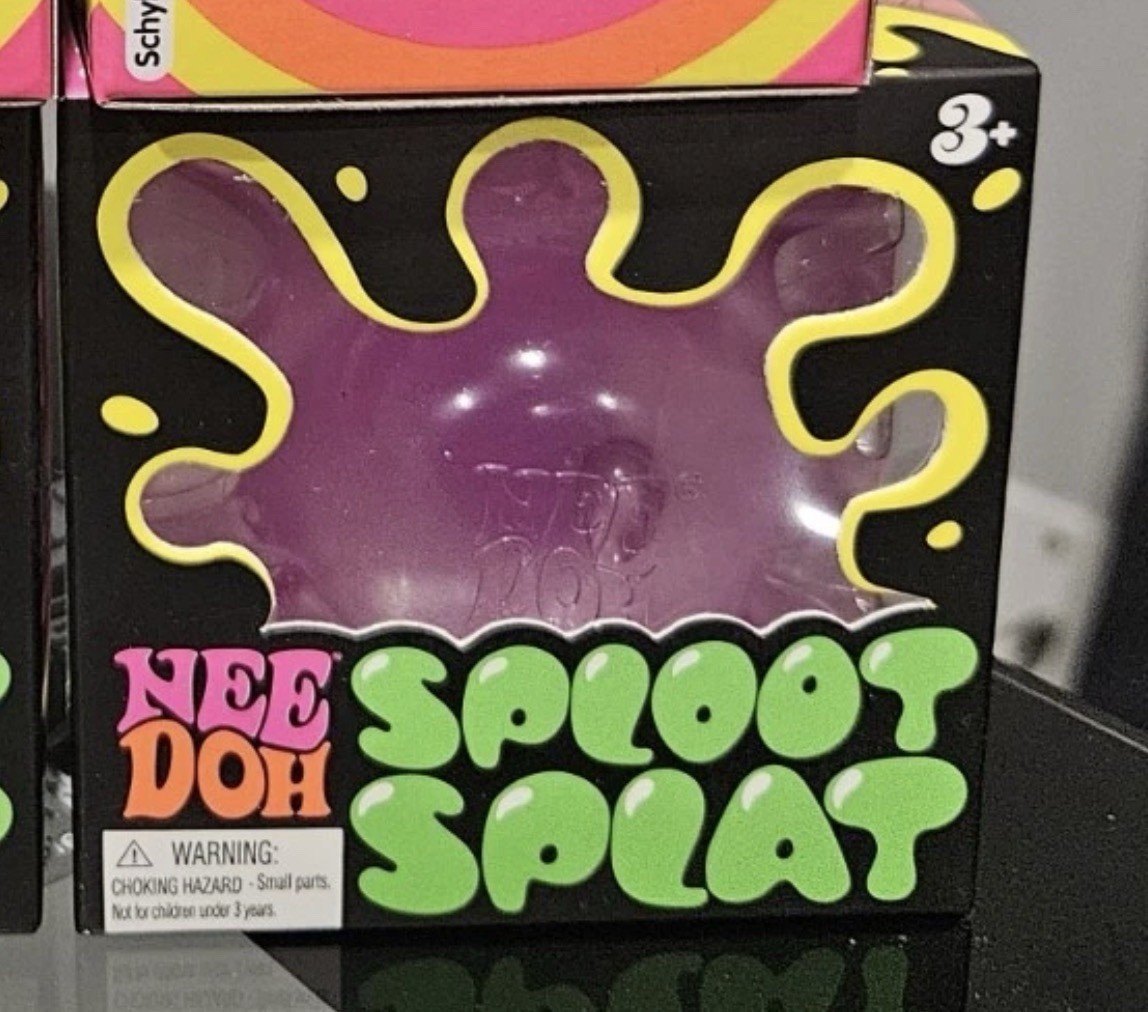 NeeDoh PURPLE Sploot Splat Nee Doh Squishy NEW Authentic Schylling Manipulative
