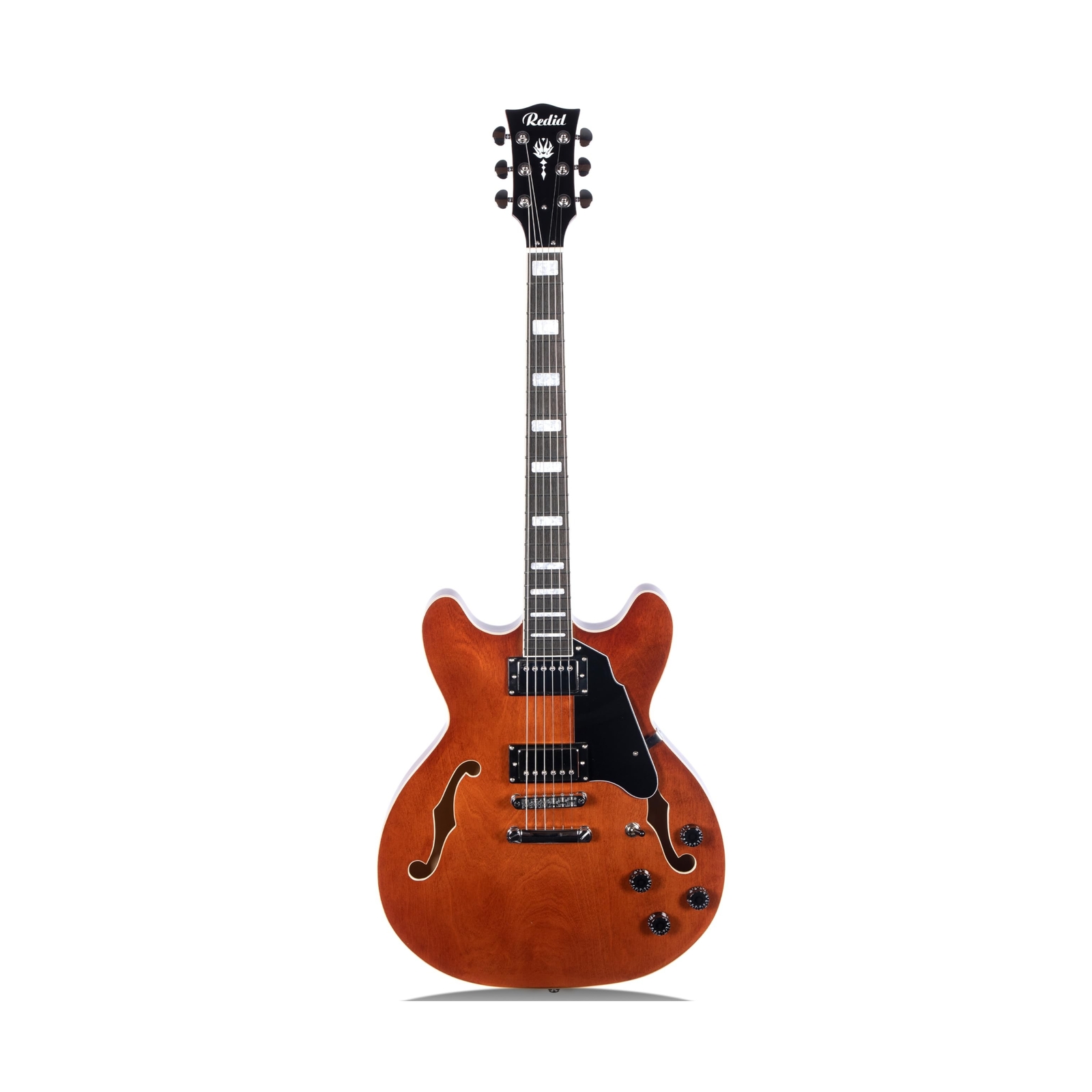 Semi-Hollow Body Electric Guitar RD-100 Jazz Guitar with F-Hole,Maple neck,hu...