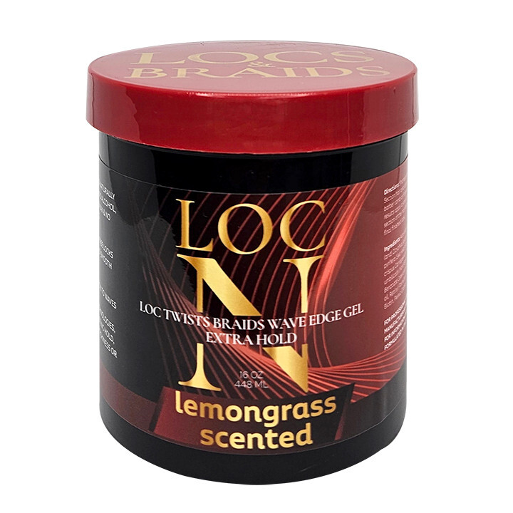 !!!NEW!!! LOC N Edge Gel EXTRA HOLD 16 Oz. "LEMON GRASS" - Free Shipping!!!