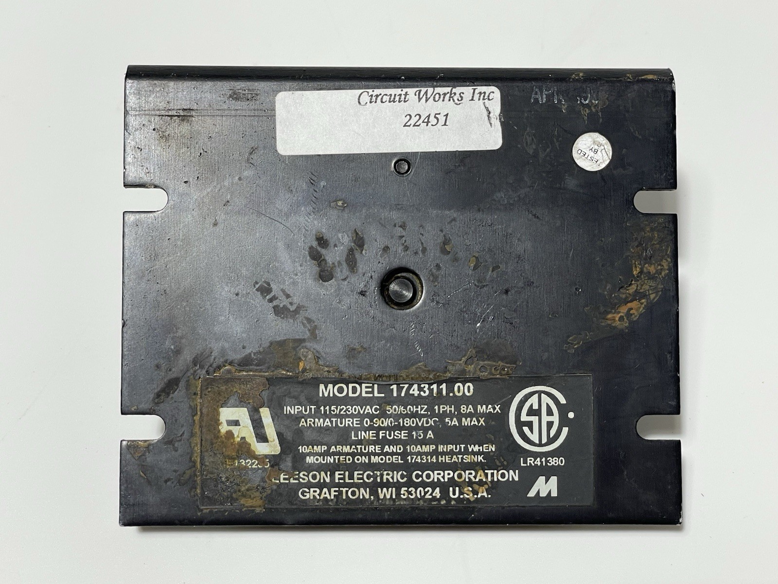 Leeson 174311.00 DC Drive Motor Speed Control