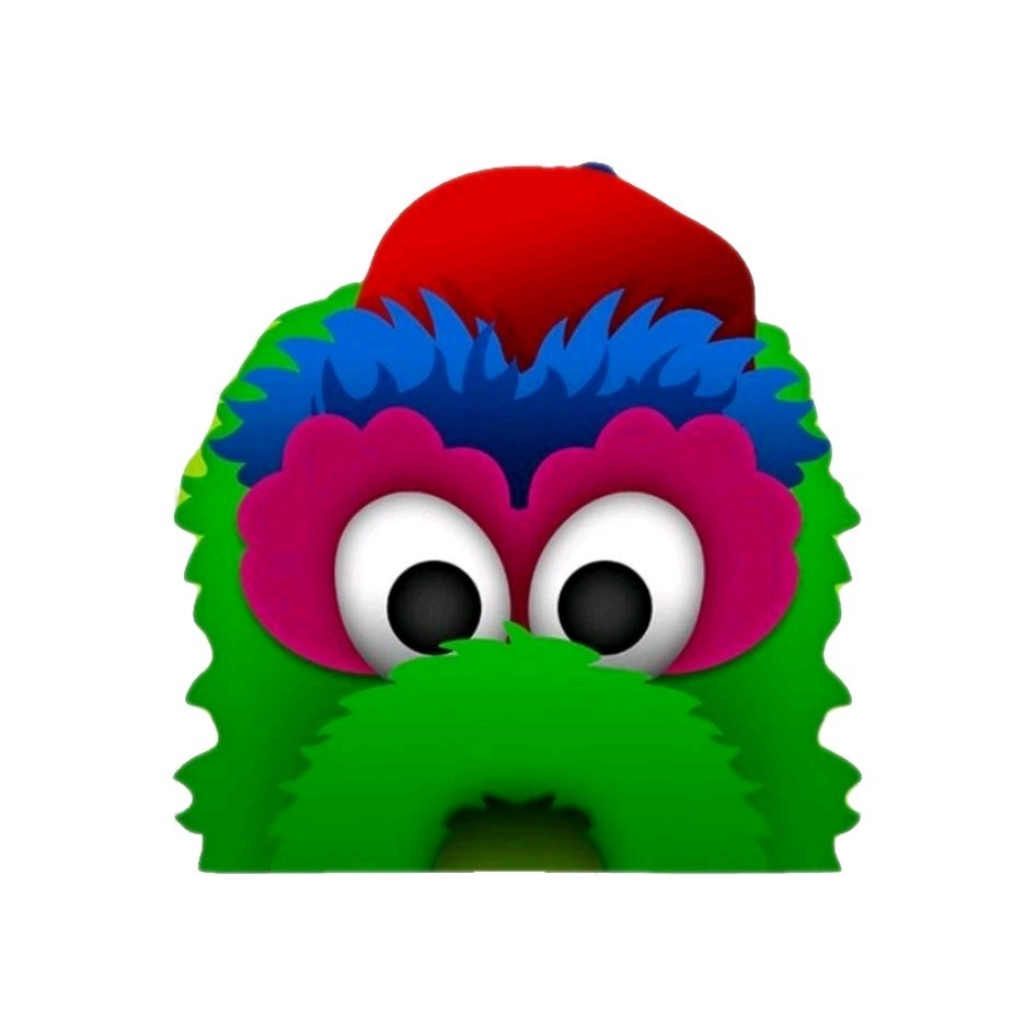 Philadelphia Phillies Sticker Phanatic MLB Baseball Die Cut Laminated