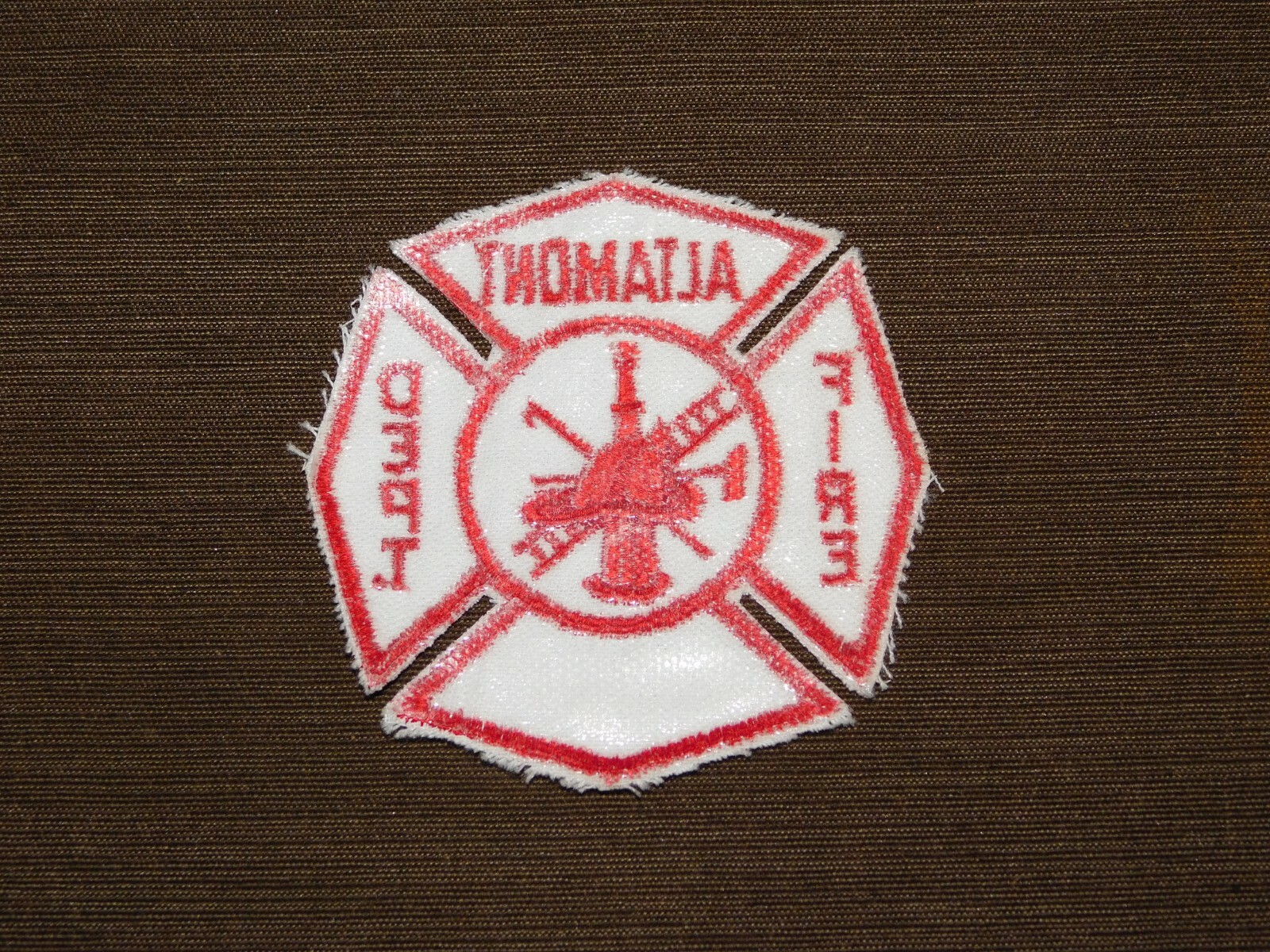 FIREMAN PATCH NEW ALTAMONT FIRE DEPT