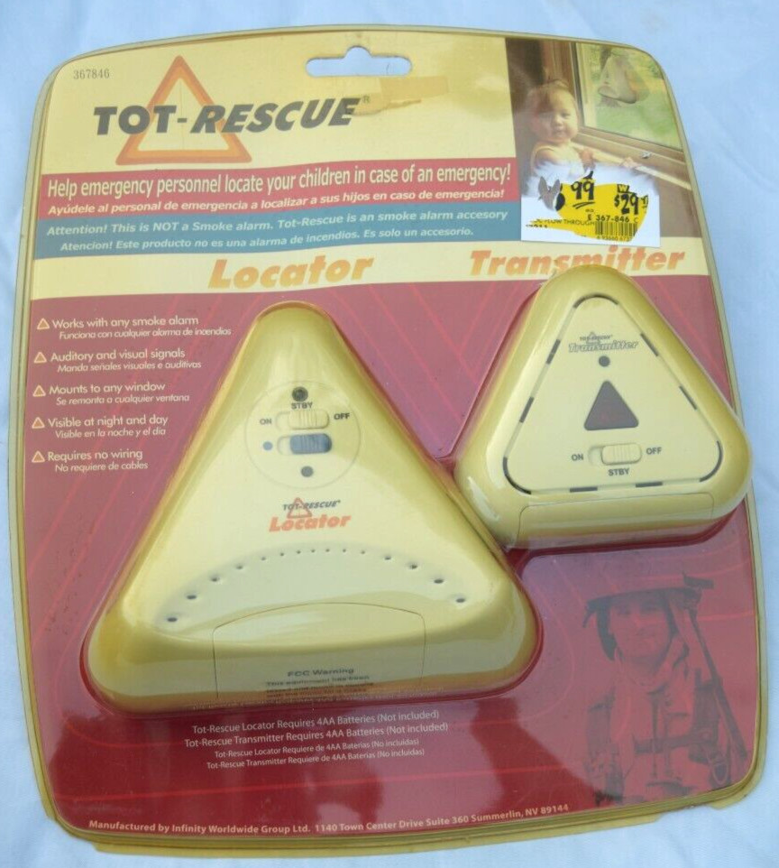Tot Rescue Locator Transmitter Help Emergency Personnel Locate Kids Elderly