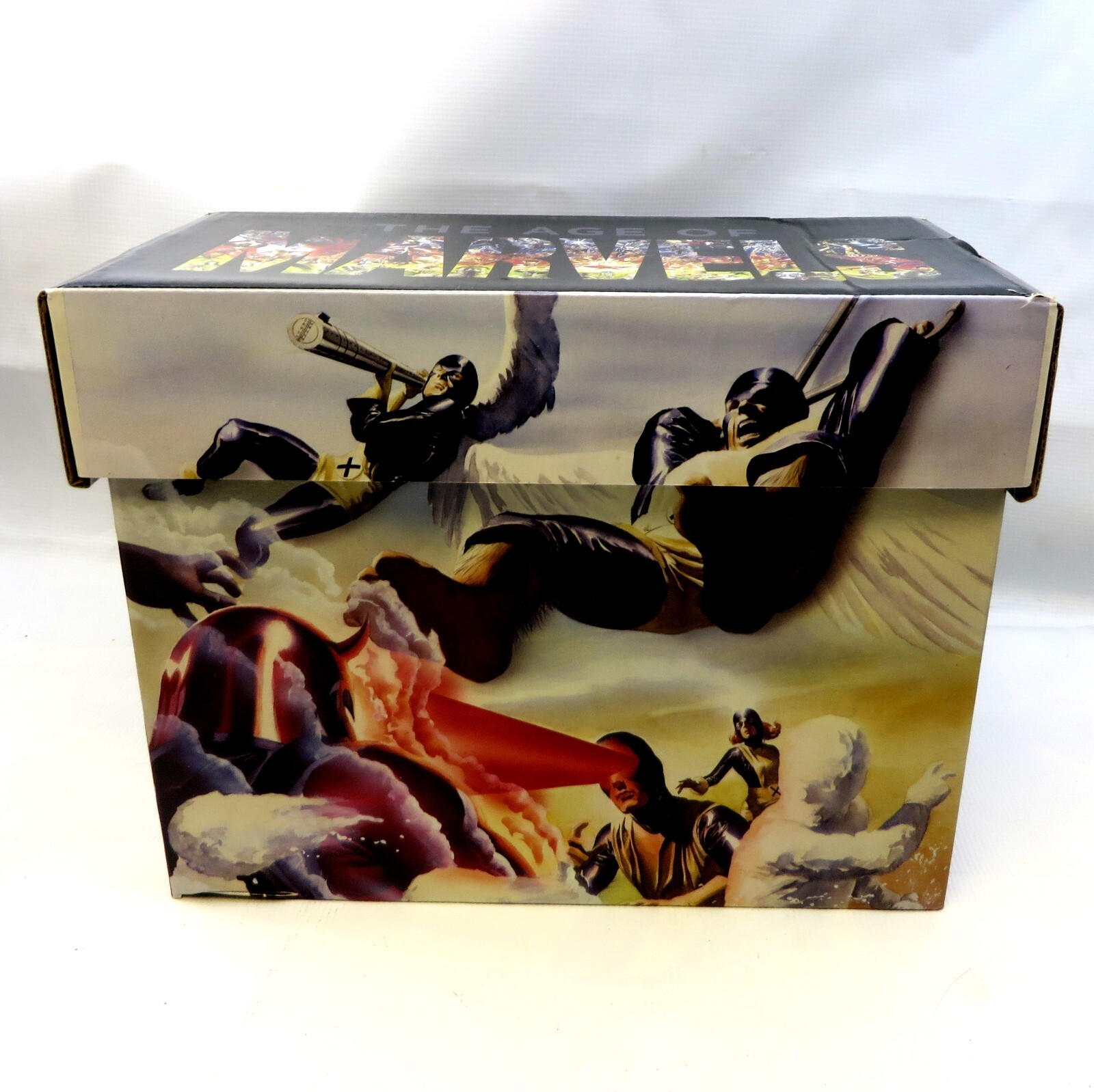 AGE OF MARVELS (ALEX ROSS!) Printed Comic Short Box Storage Marvel 15"x8"x12"