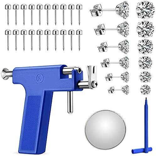 Ear Piercing Gun Kit,Ear Nose Navel Piercing Machine,Body Hole Piercing Tool Kit