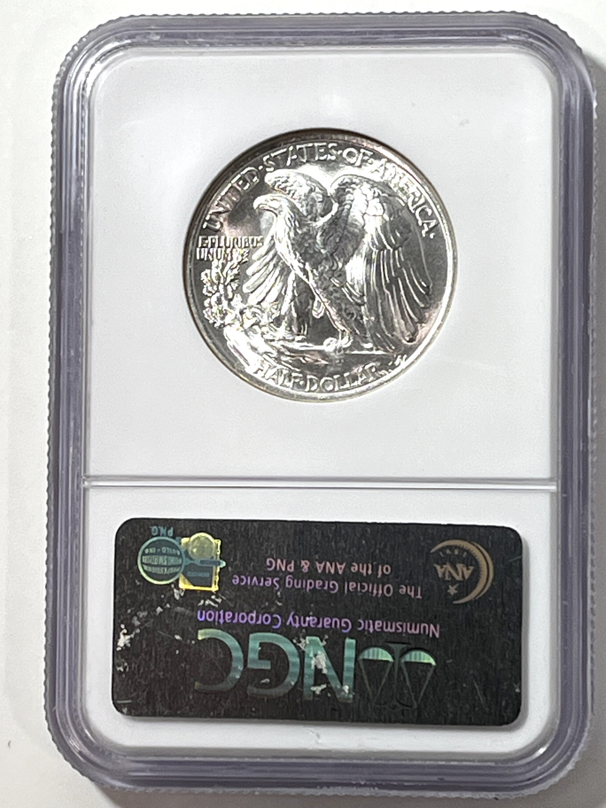 1936 Walking Liberty Half Dollar : NGC MS65 Blazing White