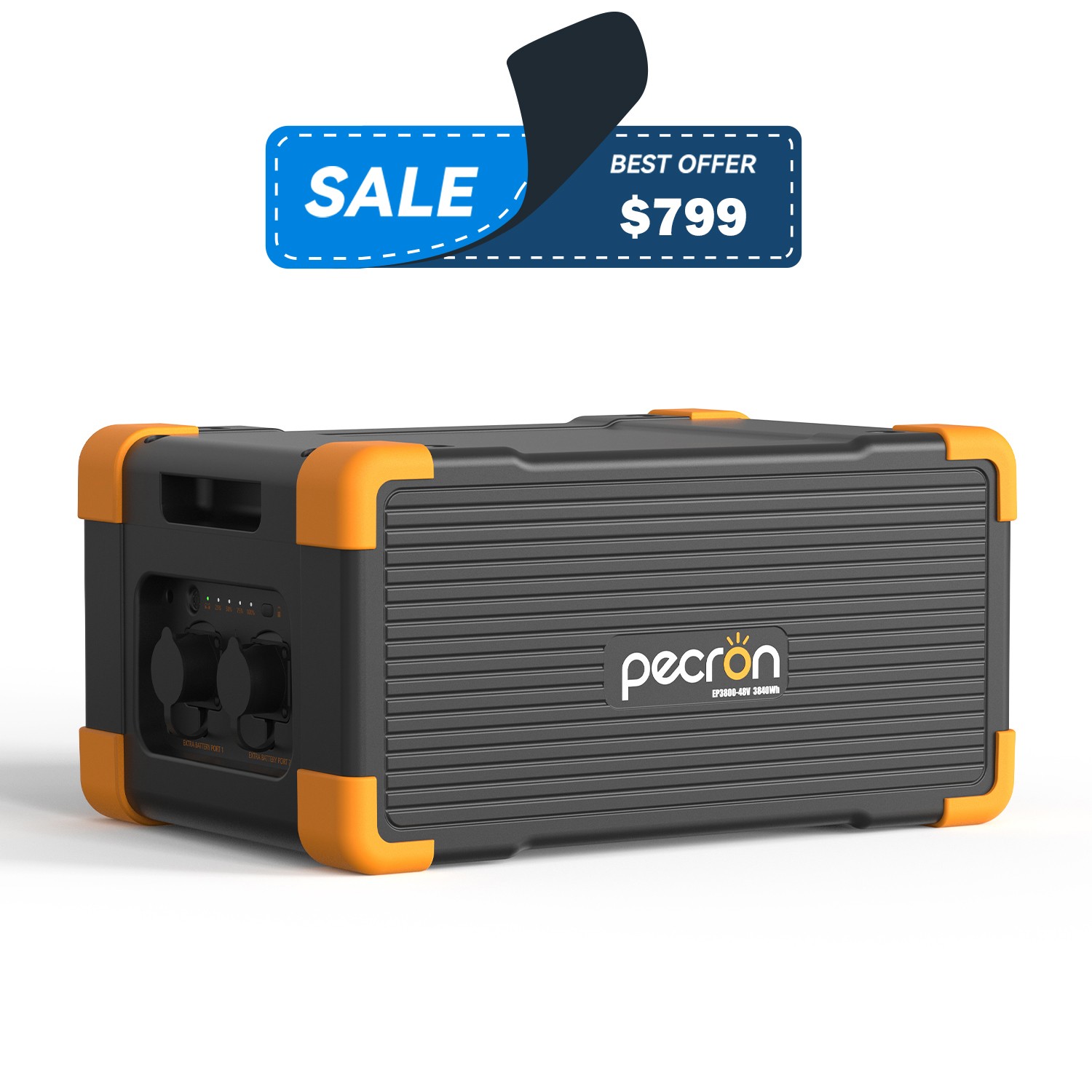PECRON EP3800-48V 3840Wh Solar Generator Expansion Battery for F3000LFP E3600LFP