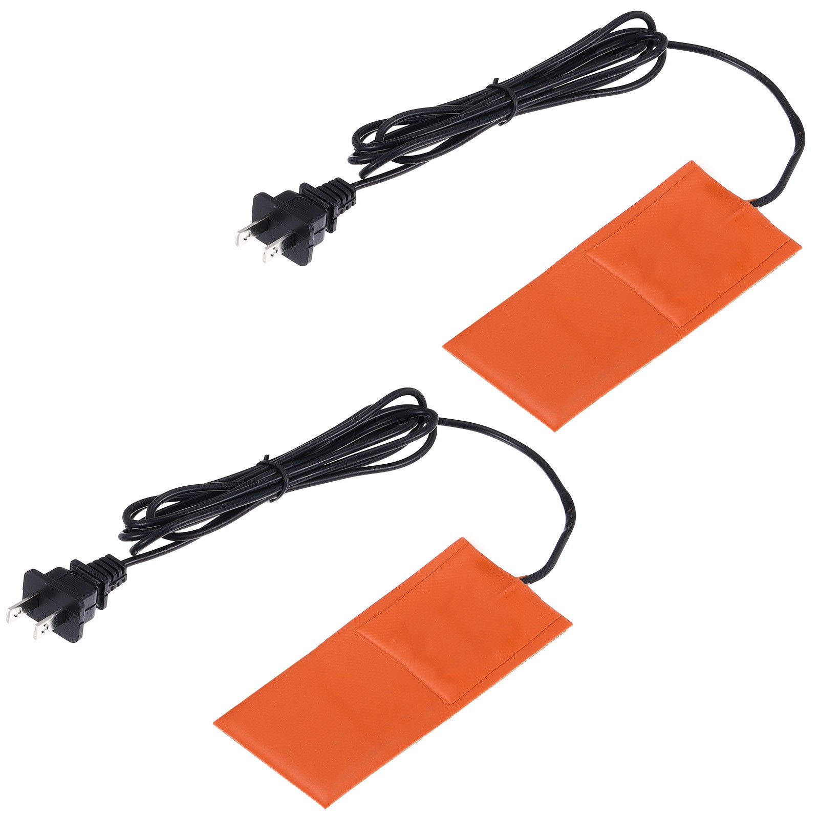 2Pcs Heater Mat Silicone Heating Pad 220V 75W Heating Pad 127mm x 50.4mm