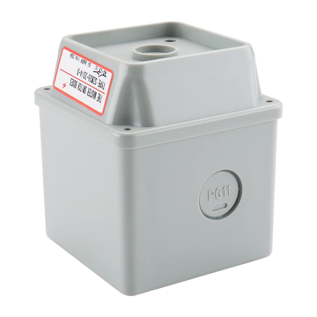BAOMAIN Compact Switch Enclosure Box 2.6''×2.6''×3.15'' 2.6"x2.6"x3.15", Grey