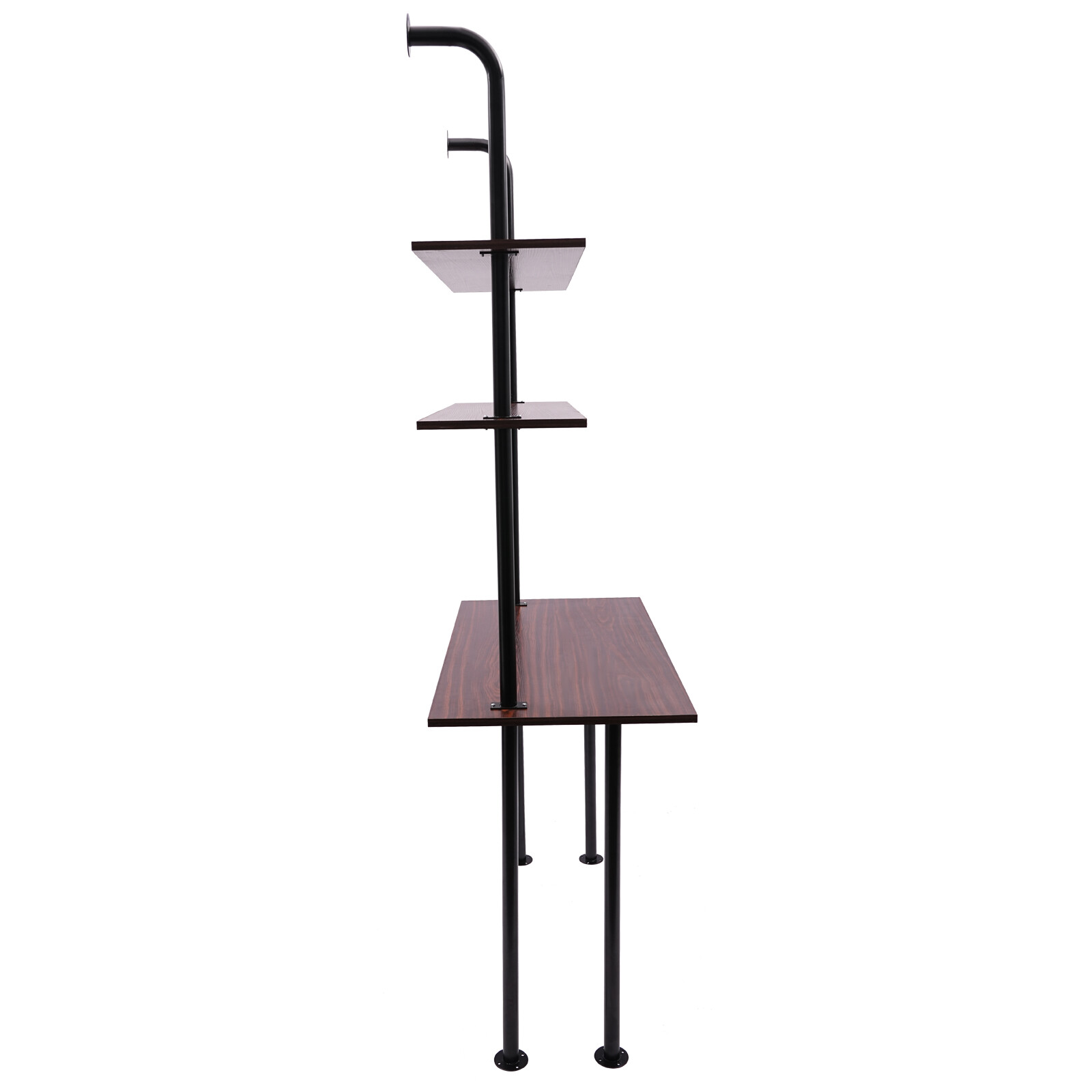 3 Tier Iron Wall Mounted Desk Wall Mount Computer Writing Table Wall Organizer