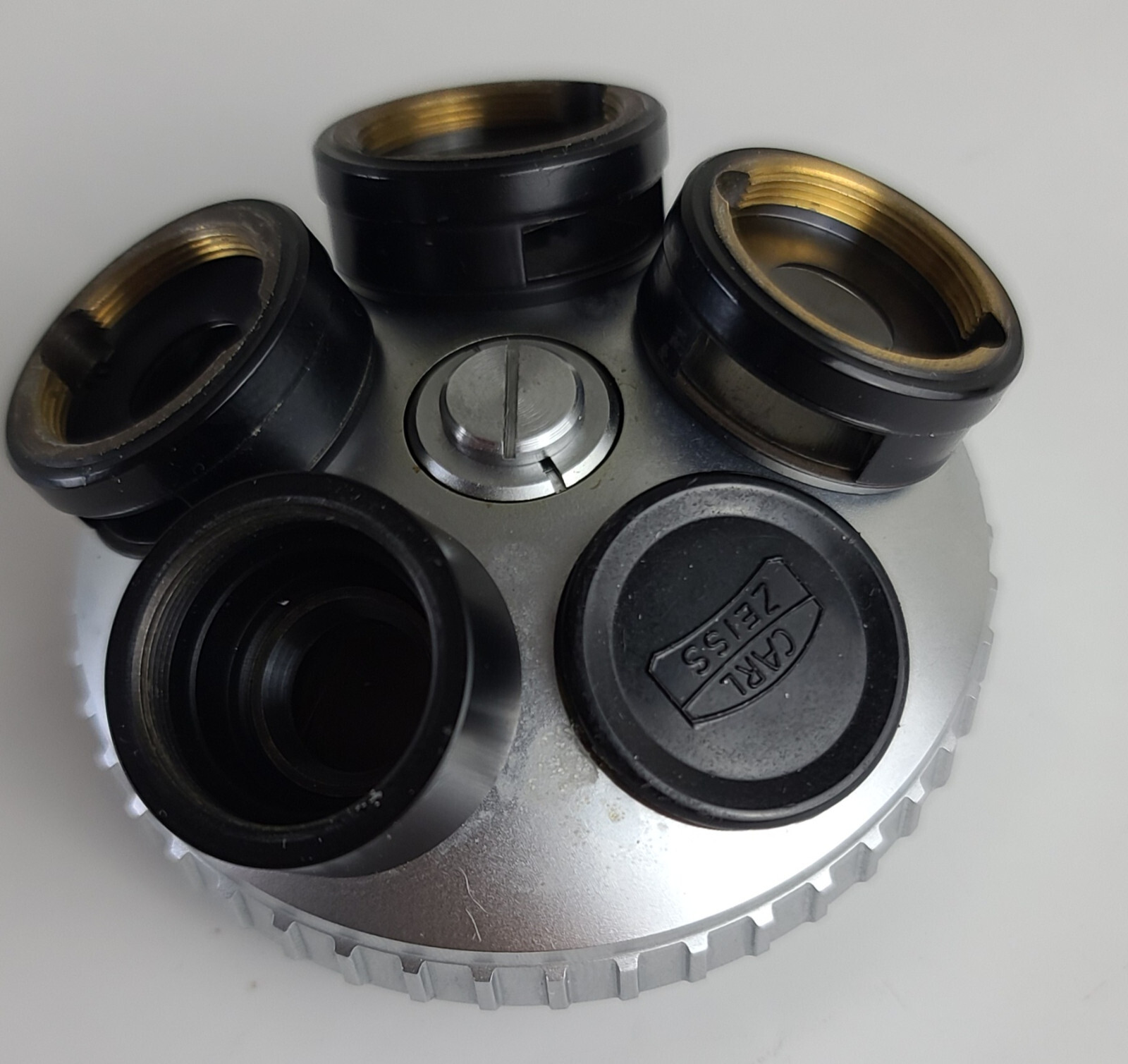 Zeiss Microscope 5x Objective Revolver Turret For DIC Slider