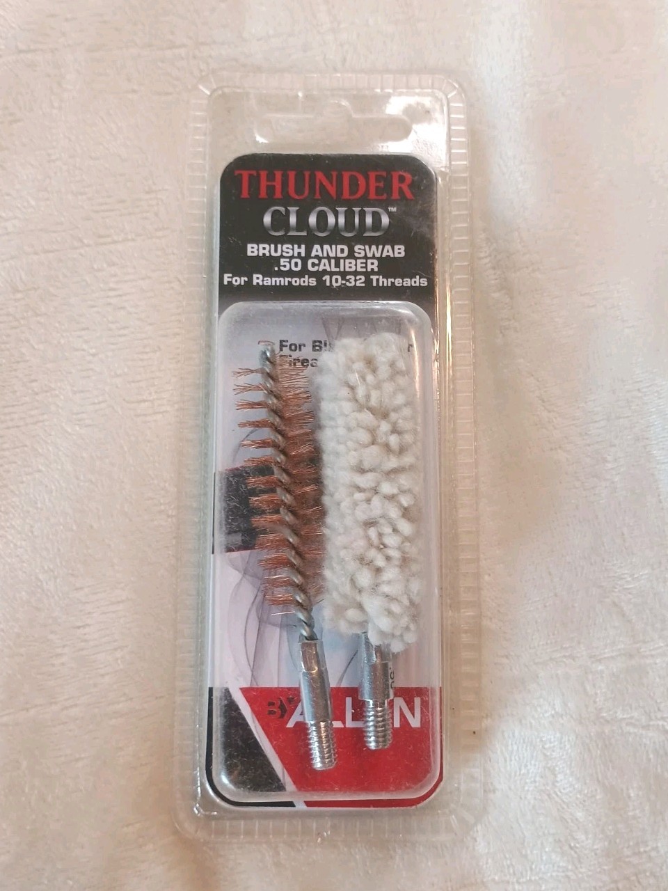 Allen Thunder Cloud Bore Brush and Swab .50 Caliber for Ramrods 10-32 Threads