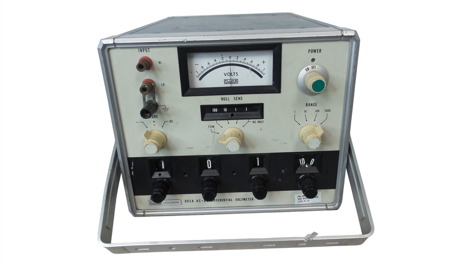 Fluke 893A AC-DC Differential Voltmeter - Free Shipping