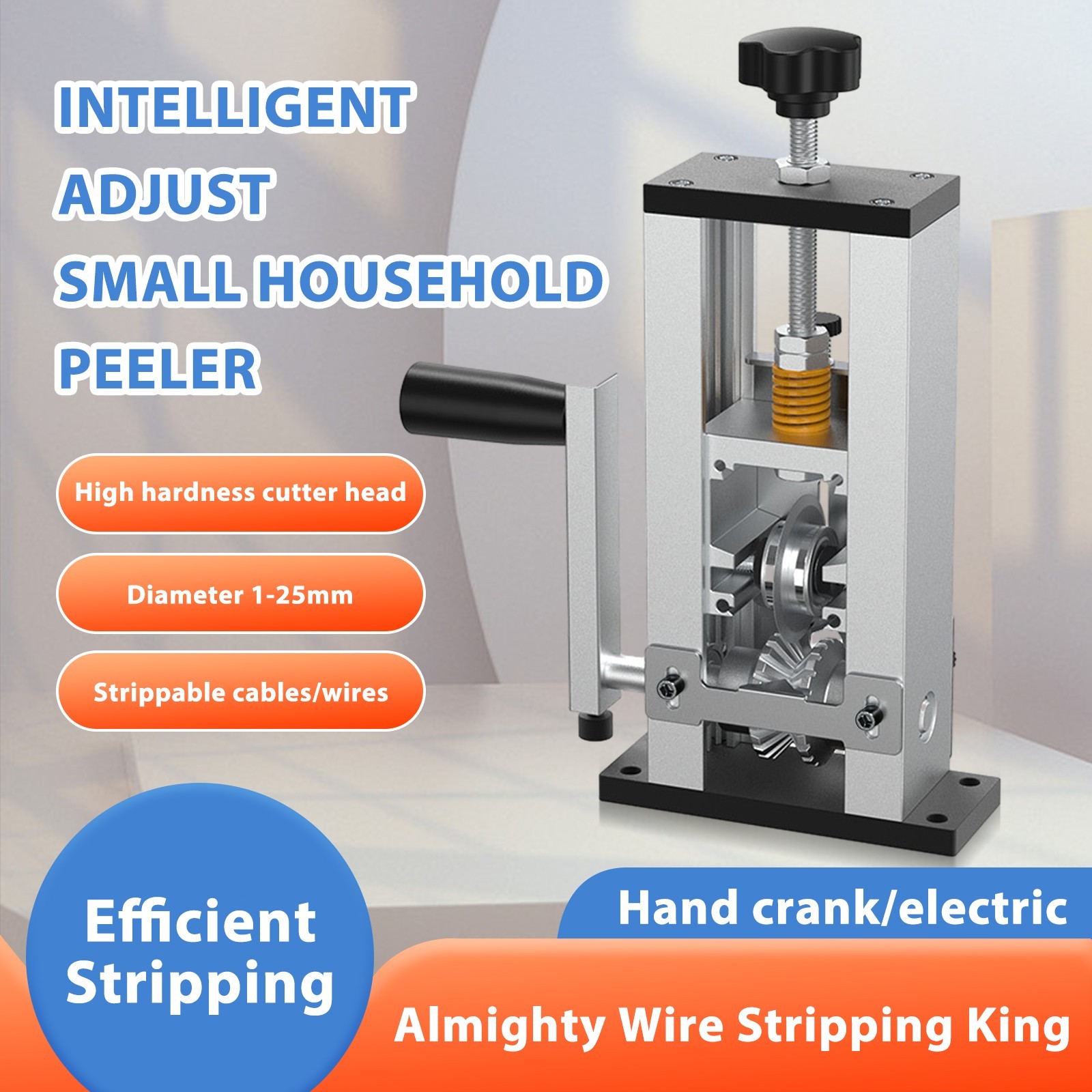 Manual Electric Wire Stripping Machine Portable Copper Cable Stripper 1mm-25mm