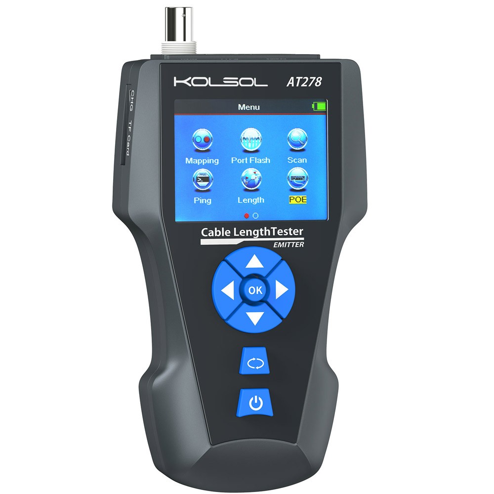 Network Cable Metal Tester TDR Multi-functional Tracker RJ45 RJ11 BNC PING POE