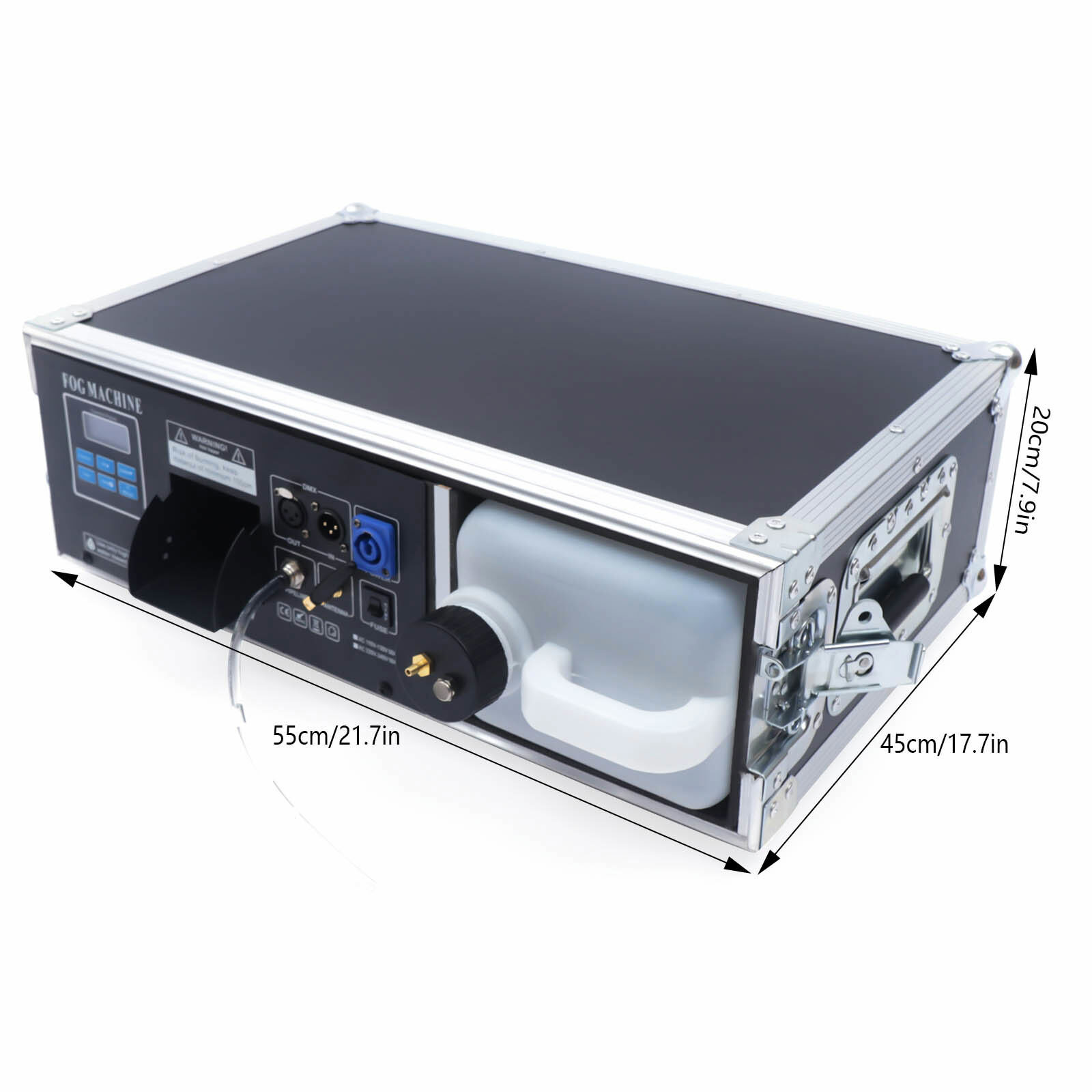 1500W Stage Mist Haze Machine 3.5L w/ Flight Case Package DJ Stage Effect Hazer