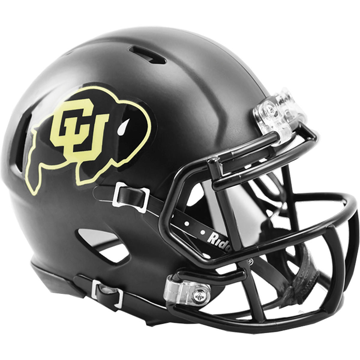 Colorado Buffaloes Black Riddell NCAA Speed Mini Helmet